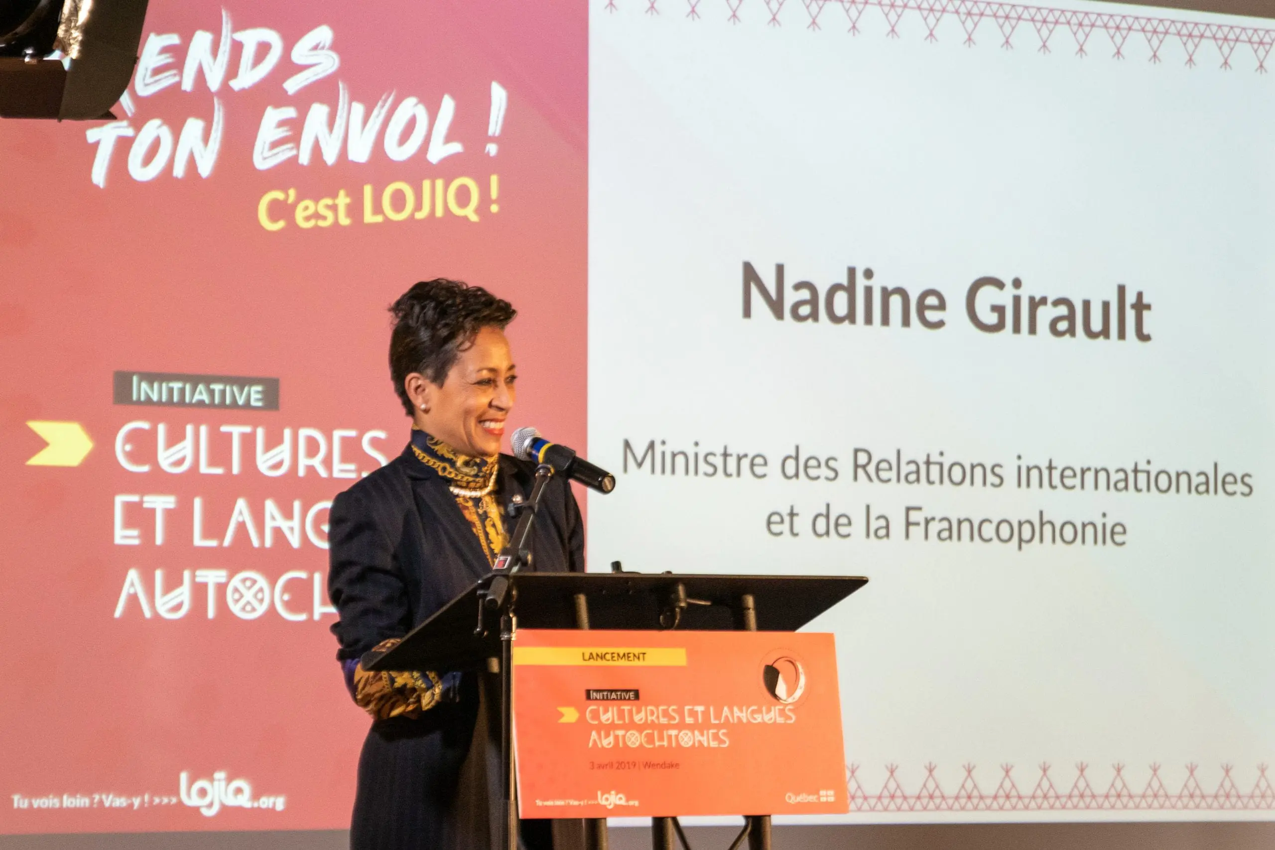 Nadine Girault lance l'initiative LOJIQ