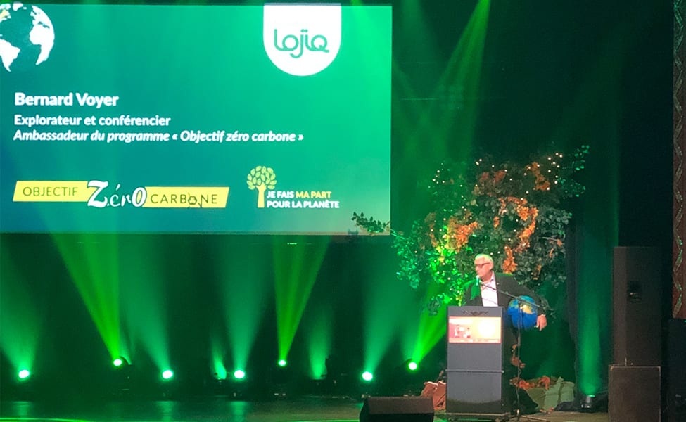 Bernard Voyer lance  Objectif zéro carbone de la Fondation LOJIQ
