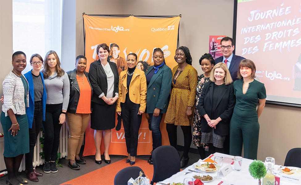 Annonce de Nadine Girault d'un soutien financier pour soutenir les jeunes entrepreneures du Québec