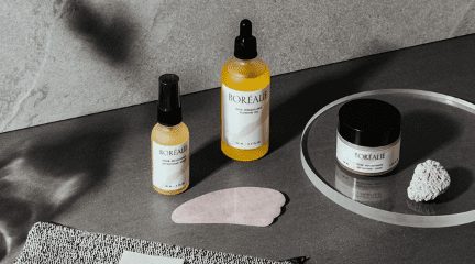 Produits cosmétiques fabriqués par l'entreprise Boréalie