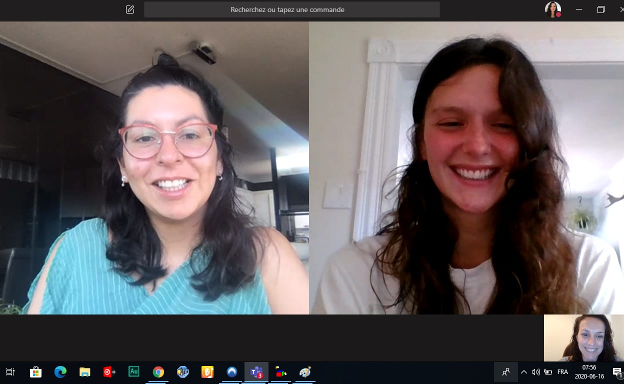 Elly et Laura en mandat de volontariat avec Village Monde