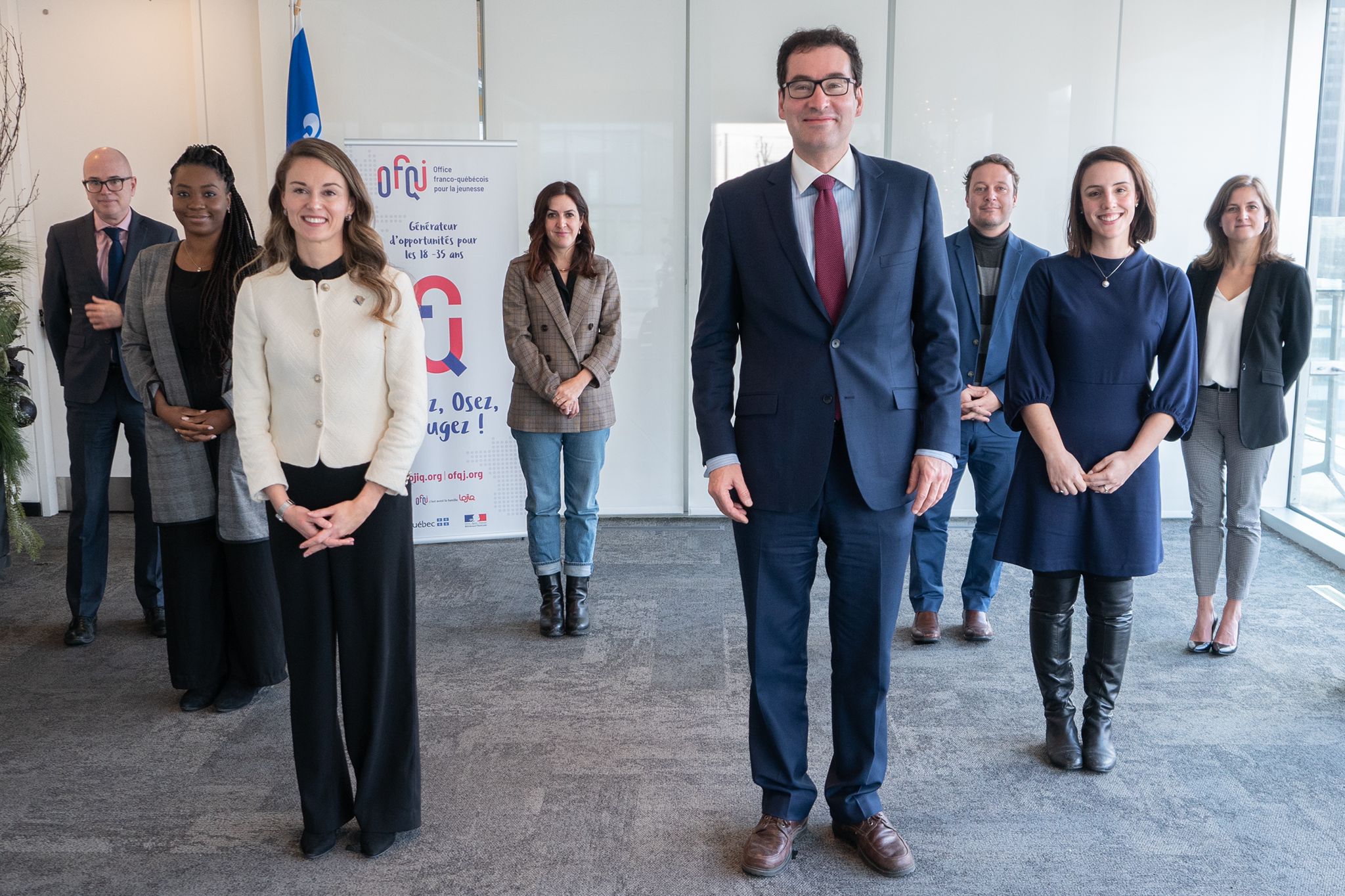 Joëlle Boutin, Jean-Stéphane Bernard et les administrateurs du CA de l'OFQJ Québec